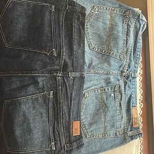 Two pairs of X2 boot cut women’s jeans. Low rise. Great condition. Size 6